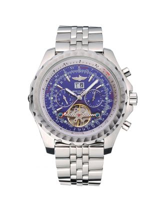Breitling Bentley Mulliner Tourbillon Blue Dial Stainless Steel Case And Bracelet 622735