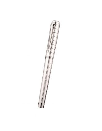 Bvlgari Vertical Grooved Cutwork Ballpoint Pen With Bvlgari Engraved Cap