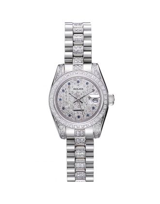 Swiss Rolex DateJust Diamond Dial Stainless Steel 622021