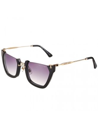 Miu Miu Cut Off Cat-Eye Black Sunglasses 308035