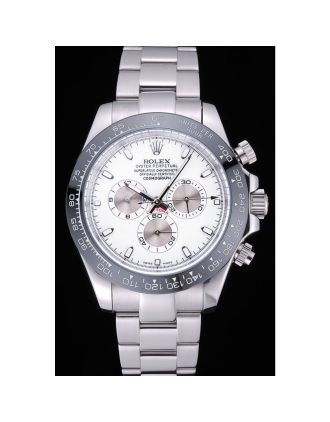 Rolex Cosmograph Daytona White Dial Stainless Steel Bracelet 622542
