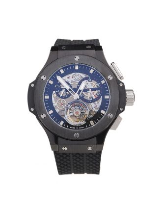 Hublot King Power Tourbillon Black Strap Black Dial
