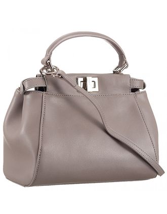 Fendi Peekaboo Mini Grey Bag