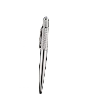 Cartier Silver Patterned Upper Body Silver Ballpoint Pen 622767