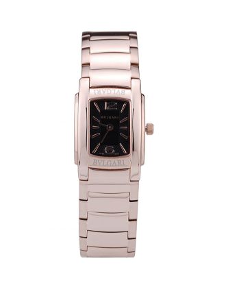 Bvlgari Assioma D 20mm Black Dial Rose Gold Case And Bracelet