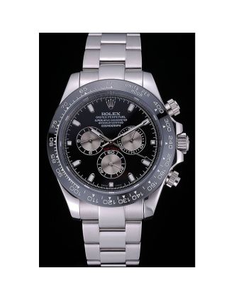 Rolex Cosmograph Daytona Black Dial Stainless Steel Bracelet 622543