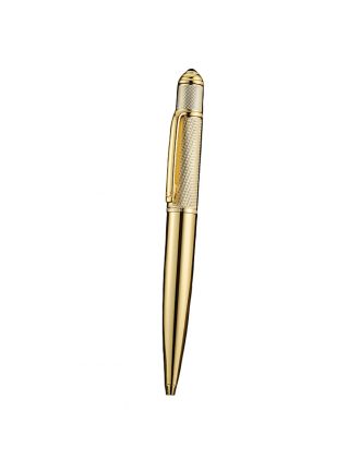 Cartier Gold Patterned Upper Body Gold Ballpoint Pen 622766