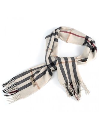Burberry Classic Scarf in Heritage Check White 621837