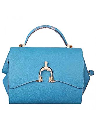 Hermes Stirrup Shoulder Bag Blue 608090