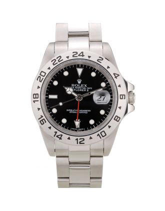 Rolex Explorer Stainless Steel Bezel Black Dial