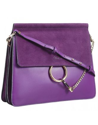 Chloe Faye Plum Shoulder Bag