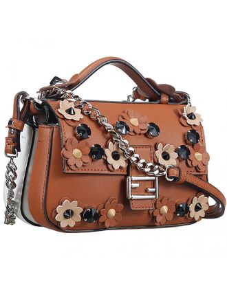 Fendi Double Micro Baguette Flowerland Brown Bag 18927095