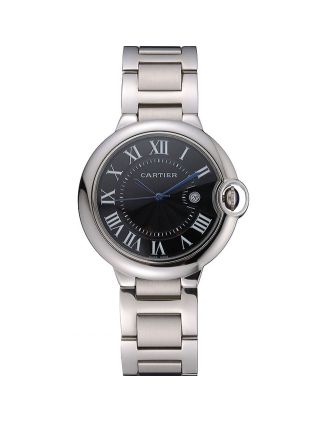 Cartier Ballon Bleu 42mm Black Dial Stainless Steel Case And Bracelet