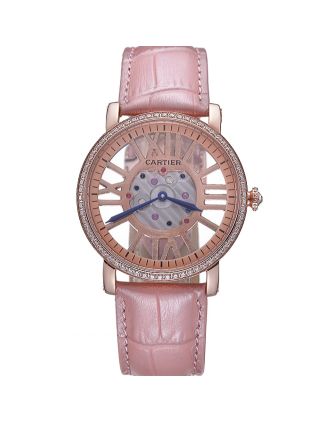 Cartier Rotonde Skeleton Flying Tourbillon Light Pink 621960
