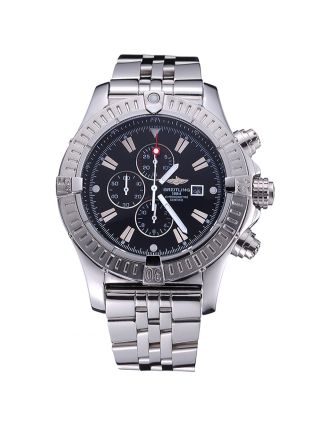 Breitling Chronomat Evolution Black Dial Stainless Steel Bracelet 622515