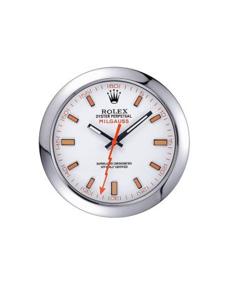 Rolex Milgauss Wall Clock Silver 621910