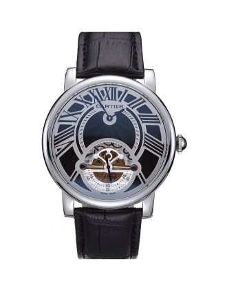 Cartier Rotonde Flying Tourbillon Black Dial 621941
