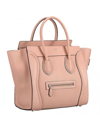 Celine Mini Luggage Peach Silver Hardware 18926740