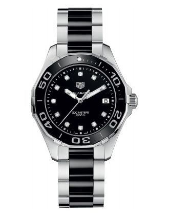 AAA Replica Tag Heuer Aquaracer Quartz 35mm Ladies Watch way131c.ba0913