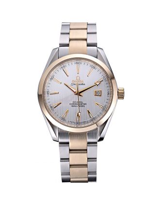 Omega Seamaster White Dial Two Tone 622167