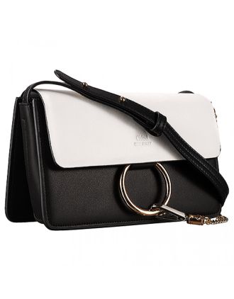 Chloe Faye Small Bag Black And White