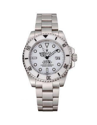 Swiss Rolex Submariner Bamford White Dial Stainless Steel Bracelet 1453978