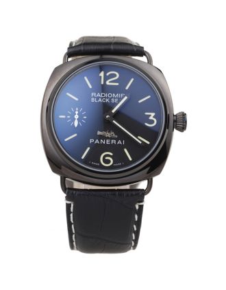 Panerai Radiomir Black Ceramic Case Black Dial Black Leather Strap 98135