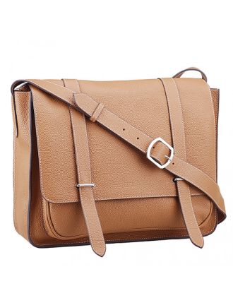 Hermes Man Messenger Bag Tan