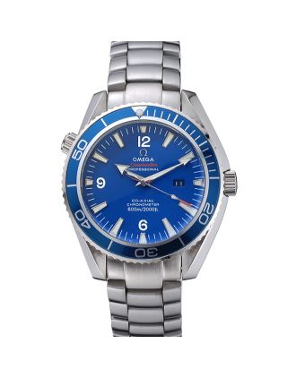 Omega Seamaster Planet Ocean Blue Dial Stainless Steel Bracelet 622537