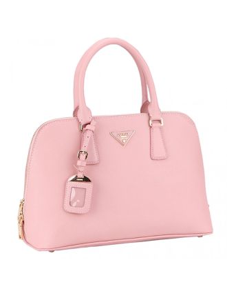 Prada Saffiano Medium Promenade Tote Pastel Pink