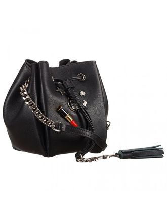 Saint Laurent Black Monogram Pin Small Bucket Bag 18927028