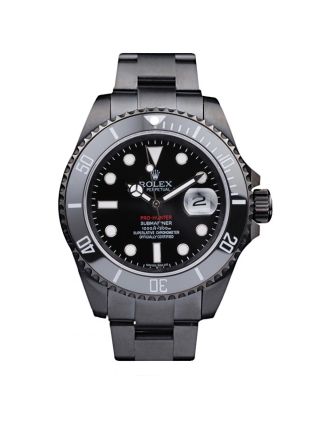 Rolex Swiss Submariner Pro-Hunter Black Steel Strap Black Dial