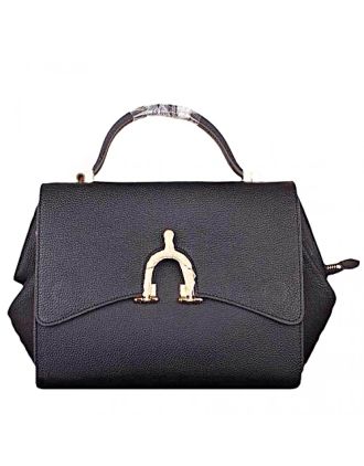Hermes Stirrup Shoulder Bag Black 608089