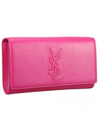 Saint Laurent Belle De Jour Clutch Fuchsia 608313