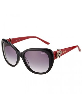 Dolce And Gabbana Red With Silver Roses Sunglasses 308027