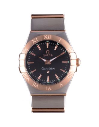 Omega Constellation Rose Gold Bezel Two Tone Band som100 621480