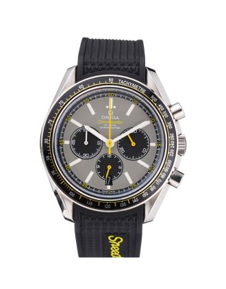 Omega Speedmaster Racing Chronograph Grey Dial Rubber Bracelet 622540