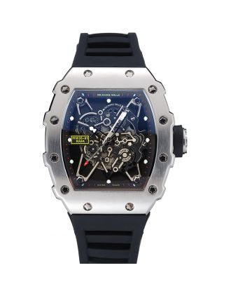 Richard Mille RM 35-01 Rafael Nadal Silver Case Black Rubber Bracelet 1454198