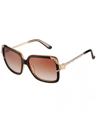 Cartier Panthere Diamond Detail Brown Frame Sunglasses 308289