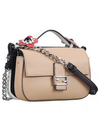 Fendi Double Micro Baguette Flower Detail Beige Bag 18927091