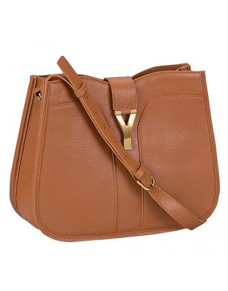 YSL Cabas Shoulder Bag Tan