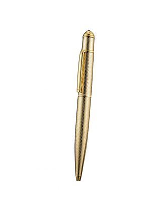 Cartier Fully Wave Patterned Gold Ballpoint Pen 622773