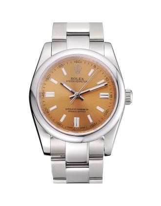 Rolex Oyster Perpetual DateJust Stainless Steel Case Champagne Dial Stainless Steel Bracelet 622639